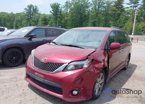 2013 Toyota Sienna Se 8 Passenger из США, поврежденный, VIN 5TDXK3DC1DS319134